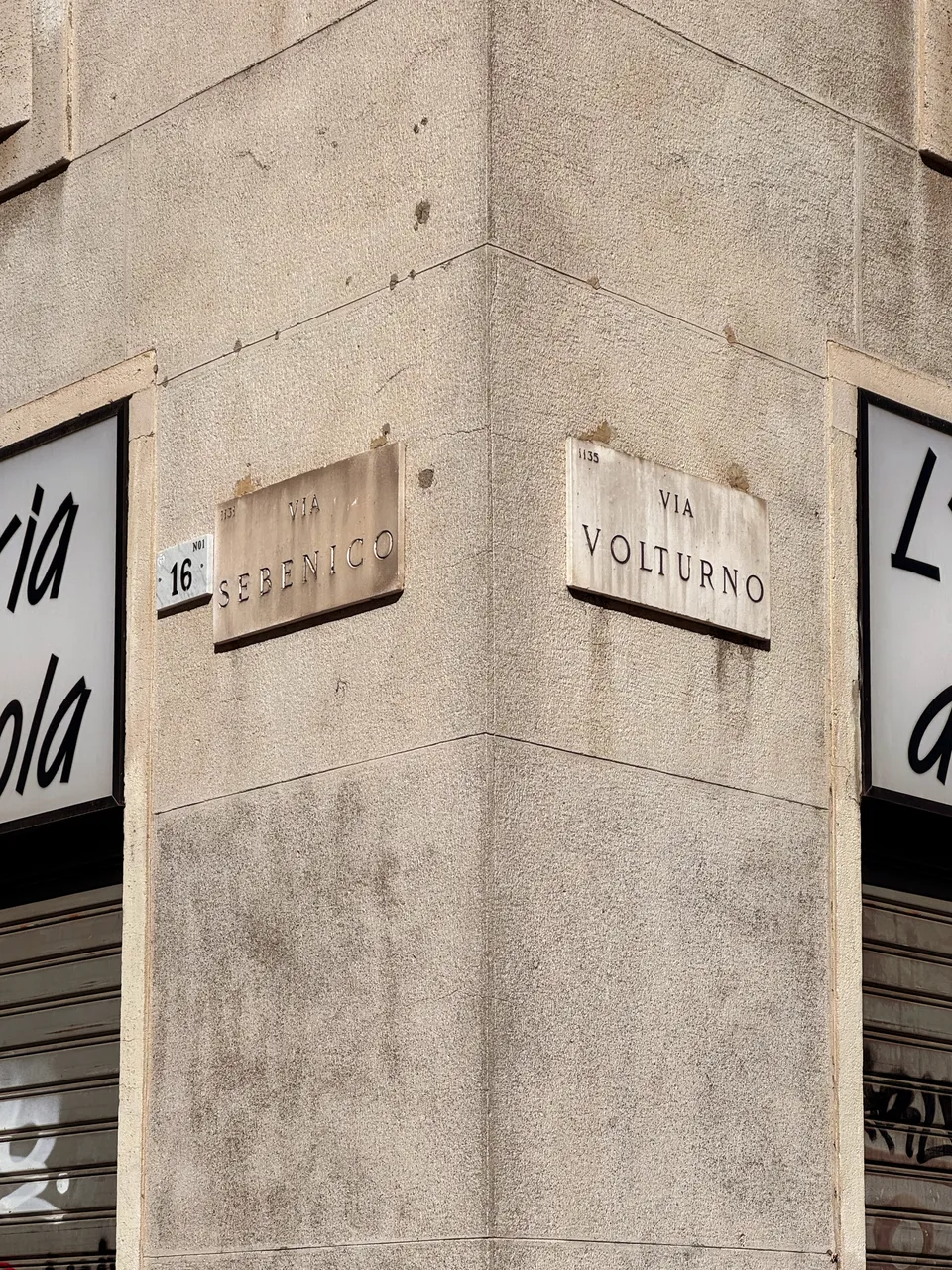 Via Sebenico and Via Volturno